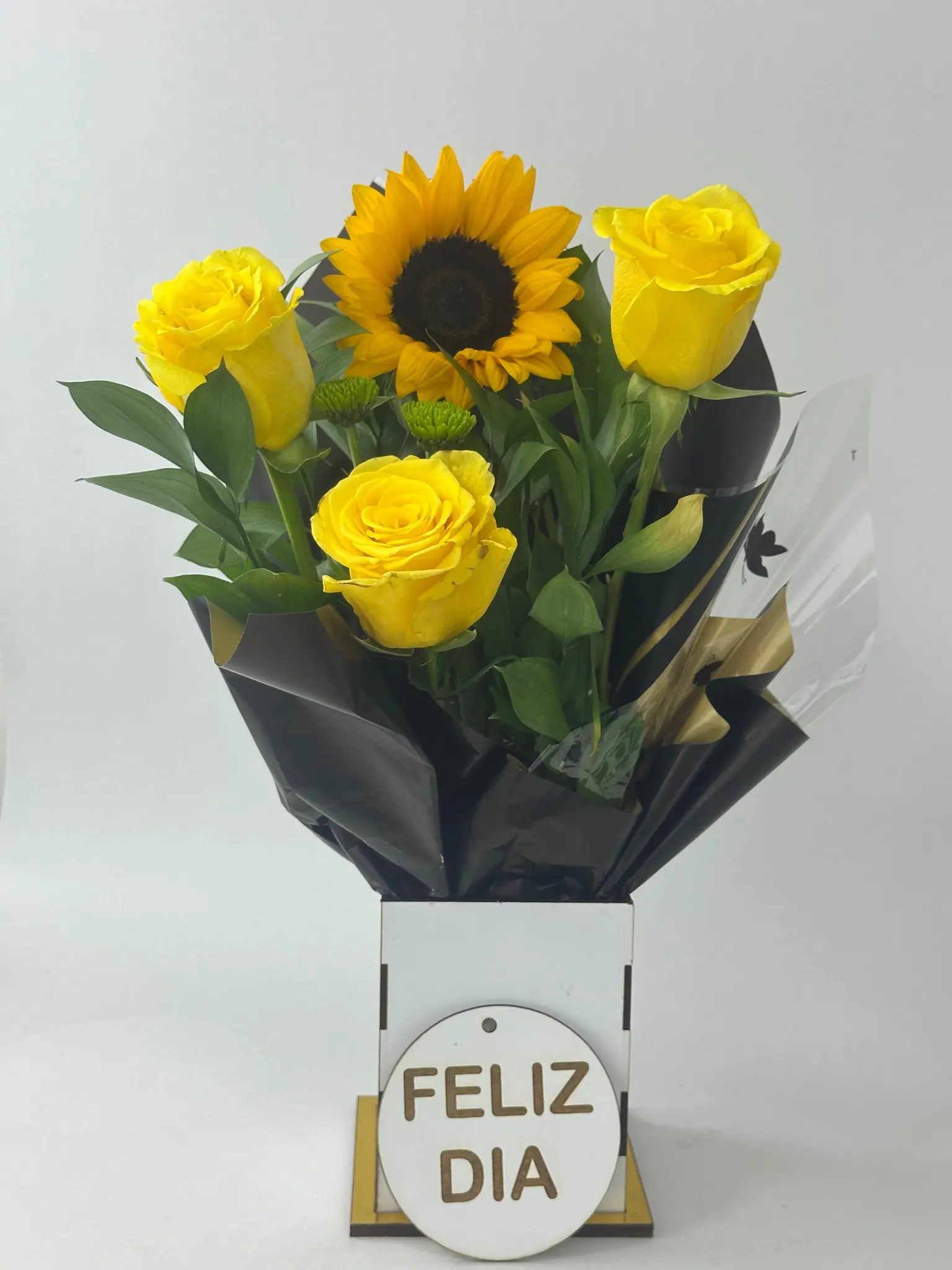Cofre Vivo — Girasol y Rosas